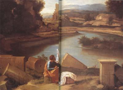 Nicolas Poussin Landscape with Saint Matthew and the Angel (mk10) Germany oil painting art